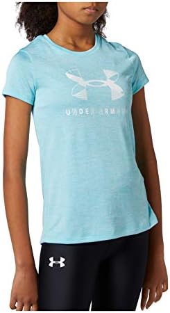 Under Armour Girls 'Big Logo Twist S-shirt de treino de manga curta