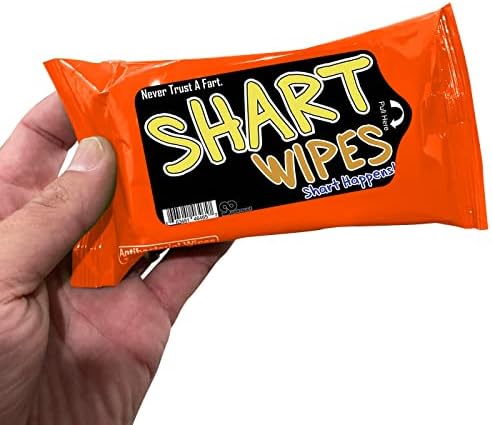Shart Wipes - Wet Wipes for Friends - Made in America, Pocket Size, novidade