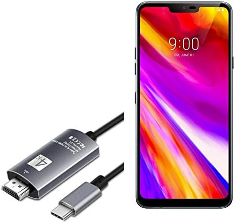 Cabo para LG G7 ThinQ - SmartDisplay Cable - USB tipo C para HDMI, cabo USB C/HDMI para LG G7 ThinQ - Jet Black