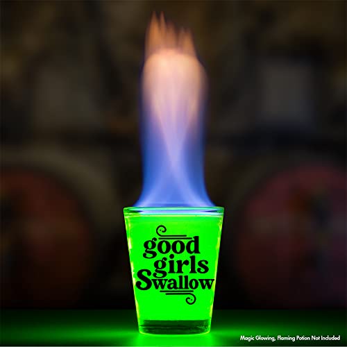 Good Girls Swallow Shot Shot Glass - Glass Funny Shot - Faz um presente engraçado para mulheres e hilariantes de despedida
