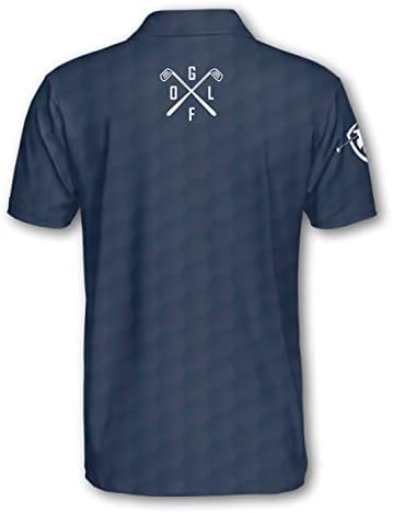 Pologen, camisas de golfe do crânio, camisa engraçada de golfe para homens camisa de golfe masculino camisa de golfe masculina Golf