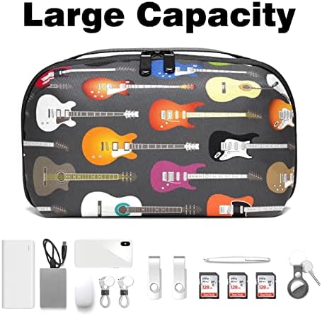 Organizador eletrônico Small Travel Cable Organizer Bag para discos rígidos, cabos, carregador, USB, cartão SD, Música de Datoma de