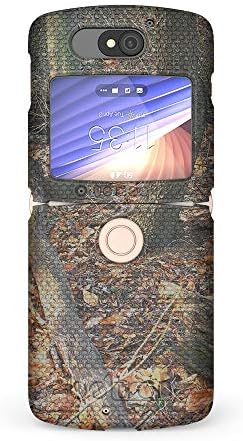 Caso Beltron com clipe para Motorola Razr 5G, capa de proteção com estofato com combinação de coldre de cinto rotativo e