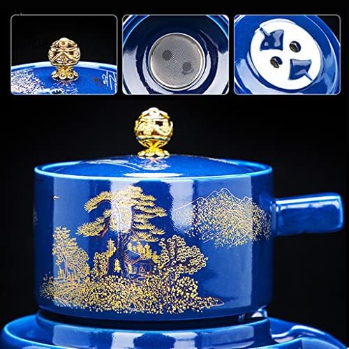 Conjunto de chá automático de cerâmica de criatividade Conjunto anti-escaldado girar o fluxo de bule de água yubin1993