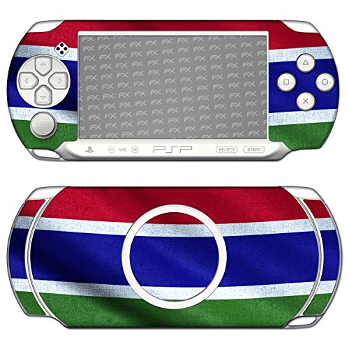Sony PSP-E1000 / E1004 Design Skin Bandeira da Gâmbia adesivo de decalque para PSP-E1000 / E1004
