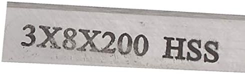 X-Dree 3mmx8mmx200mm gorda de moagem Turning HSS Bit em branco (3mmx8mmx200mm bit di tornitura hss