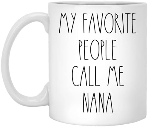 Nana - minhas pessoas favoritas me chamam de caneca de café nana, nana rae dunn inspirado, estilo rae dunn, aniversário - feliz natal