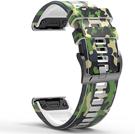 Saawee 22mm 26mm Smart Watch Strap para Garmin Fenix ​​7 7x 5 6 5x 6x Pro epix 3HR Impressão Silicone Smartwatch Bracelet Correa