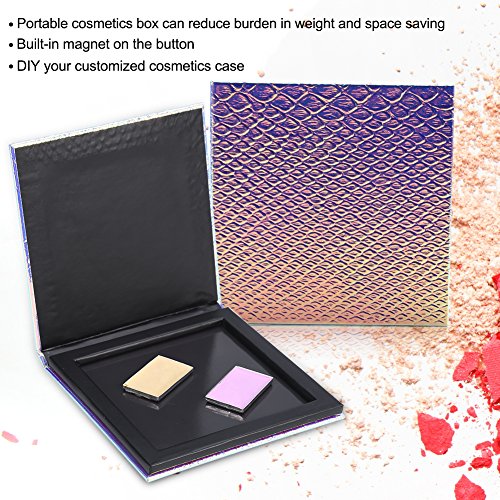 Caixa de maquiagem vazia, mais recente Cosméticos magnéticos vazios Paleta Gride Sheshadow Powder Power Mapage Storage Box