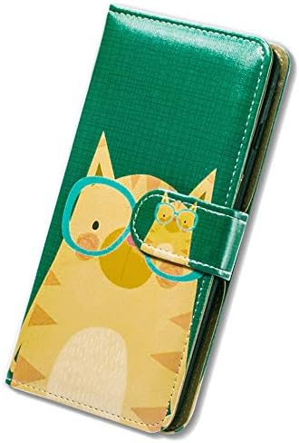 Bcov Galaxy S20 FE 5G, amarelo gato desgaste de vidro de couro capa de casca de capa com carteira com slot slot kickstand