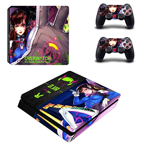 Game VoverWatchc Ashe Bastion Doomfist Hanzo Genji PS4 ou PS5 Skin Skinper para PlayStation 4 ou 5 Console e 2 Controladores