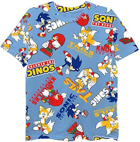 Sega Hedgehog 2 peças camiseta curta e pacote de camisetas de manga longa, caudas, tamanhos de garotos de junta 4-20