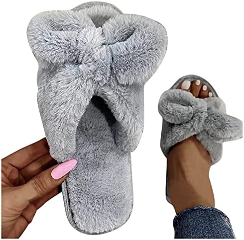 Flipers de inverno para mulheres chinelos de moda feminina confortável algodão de algodão quente cor quente feminina sandálias
