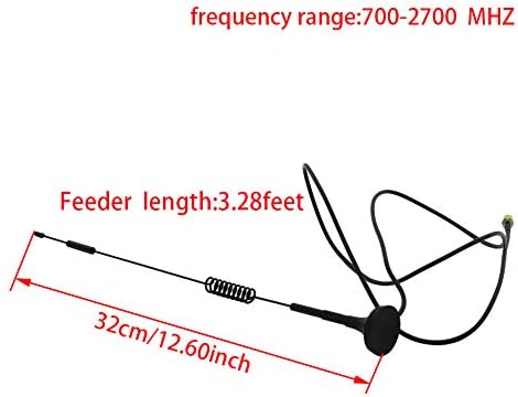 OTHMRO GSM GPRS WCDMA LTE Antena 3G 4G 12DBI RG174 700-2700MHz Cabo de extensão masculina SMA 1 metro Omni Direção com base