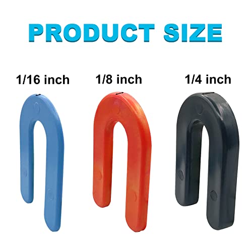 Horseshoe Shims Tile Spacers Shims Plástico Horseshoe U em forma de 1/4 polegada 100/pacote preto txzwjz