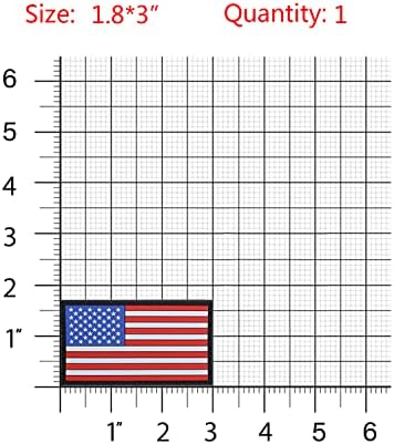 HECOO USA American Flag Morale PVC Borracha Fixler Patch