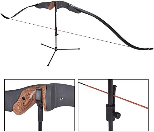 YLS arco e arco -arco stand recurve arco composto de arco stand stand rack pernas 18,9 altura