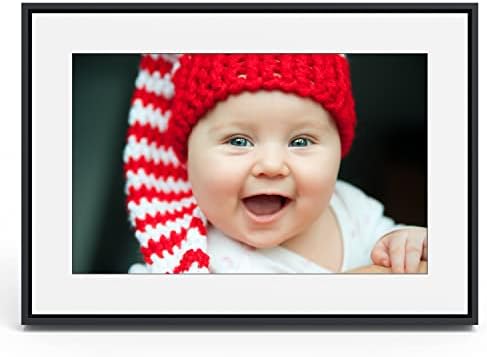 LOOP Wi-Fi Digital Picture Frame com tela de toque, exibição de 10 polegadas, o único quadro para oferecer fotos de mensagens de texto