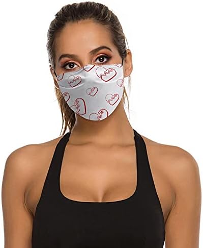 Criador de pó de poeira capas de roupas de segurança máscaras de tecido design de design de coração de coração partido