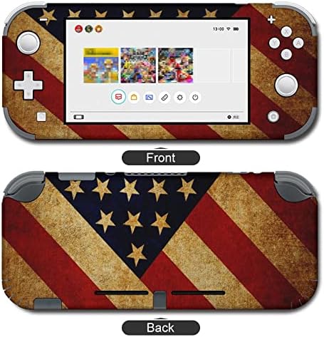 Bandeira vintage de adesivo USA Skin Skin Full Set Stickers Coberta de protetor para console Joy-Con Dock