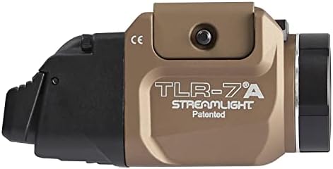 Streamlight 69429 TLR-7A Flex Flex 500 lúmen Luz tática montada em trilho de baixo perfil, inclui altos interrupções