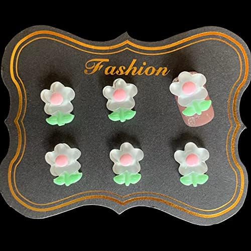 10pcs kawaii Flowers Parts Nail Art decoração desenho animado de resina coreana Acessórios Rhinestones Charms de manicure fofos