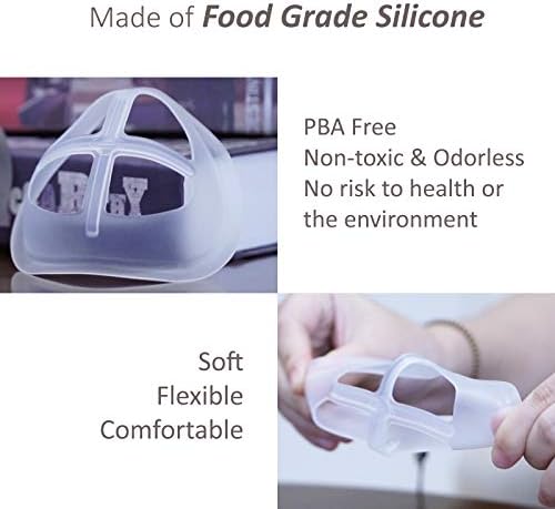 Suporte de máscara de silicone para máscara de pano de suporte interno moldura de máscara facial inserção para manter o espaçador de