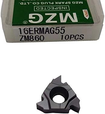 Preço de desconto do FINCOS MZG 16ermag60 ZM860 Inserções de rosca de carboneto ISO para cnc Turning Turnless Turning Turning Turning Tools de aço externo -: 16ermag55 ZM860)