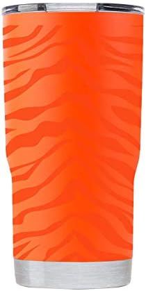 Companheiro para gametime Clemson Tigres Drinkwarware de aço inoxidável 20oz - Mosco de garrafa de água isolada - Eficiência de temperatura máxima de parede dupla forrada de cobre, forrada de cobre