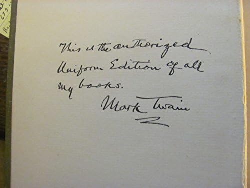Mark Twain, autografado, Christian Science, Vol XXV, Hillcrest Edition, Harper's, 1907