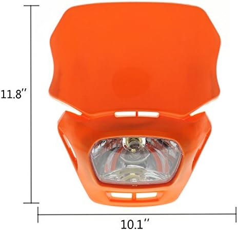 RZMMOTOR MOTORCIONAÇÃO FECLING FACTING 12V 20W ORANGE para todos os motocicletas esportivas duplas motocicletas sujas lutadores de rua nucleares