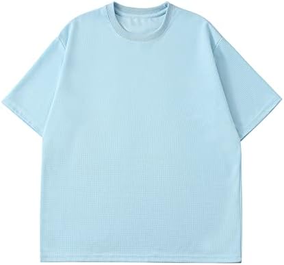 Camisas de natação de verão para homens masculino tecido sólido tecido de cor simples camiseta casual com pescoço redondo pacote de camisetas