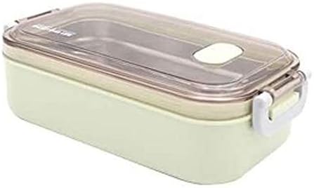 Lunha de lancheira Lianaibdh Bento, recipientes portáteis de almoço à prova de vazamento, 304 placa de aço imóvel e material