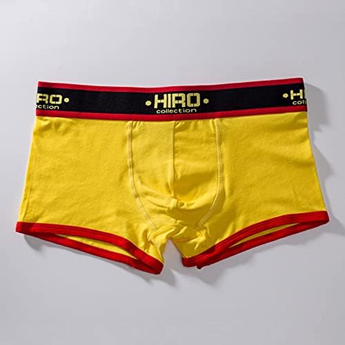 Briques de boxe da bolsa masculina, liquidação suave do logotipo da bandeira, aprimorando as cuecas de cueca de roupas de cuecas