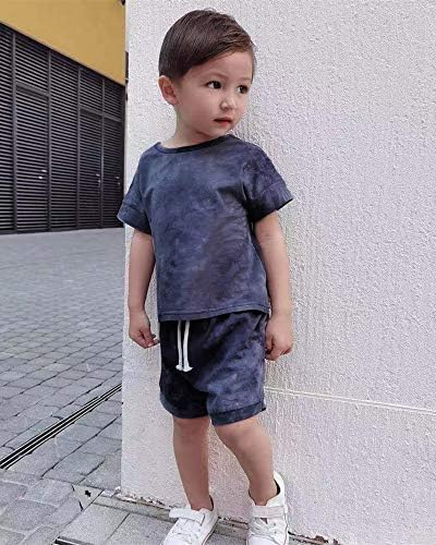 Criança de menino bebê tampo shorts conjunto de roupas de bebê roupas de menino