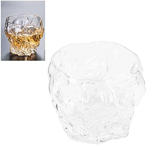 2PCs Crystal Whisky Tumbler, copos de uísque copos de vinho Tumbladores de vinho inquebrável Creme de copo de copo de copo Clear