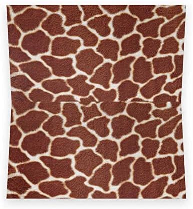 Cartões de Border Principal de Giraffe Print - Tema Animal - Estilo da tenda - Nome dos assentos - Supplies de festa - Escritório