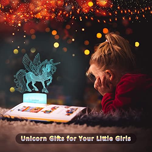 Presentes de unicórnio para meninas brinquedos unicórnios para meninas Idade 3 4 5 6 7 8 9 10 11 12 Unicorn Night Lights for