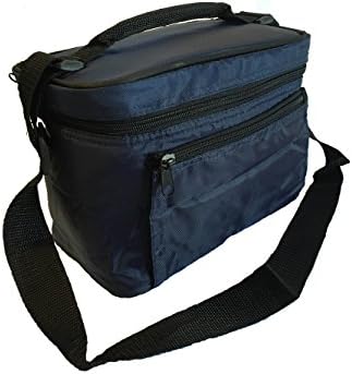 Impecgear 9,5 Mini bolsa refrigeradora isolada, lancheira térmica, lancheira com alça de ombro, Marinha