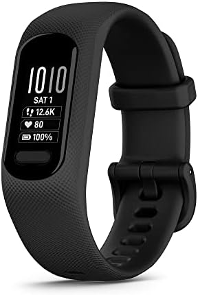 Garmin Vívosmart® 5, rastreador de fitness, bateria duradoura, design simples, preto e vivosmart 4, rastreador de atividade