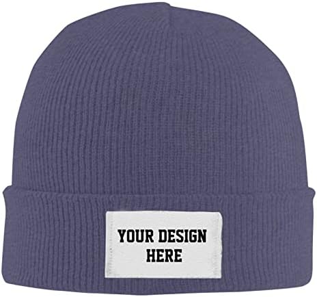 Chapéu de malha de malha personalizada chapéu de chapéu de inverno personalizado com seu nome Text Knit foneie de