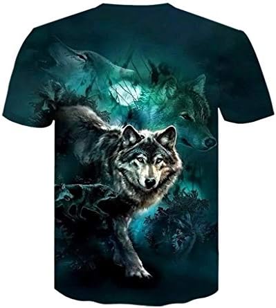 Men tamanhos plus size 3d Crew pescoço de manga curta camisetas camisetas de blusa de camiseta