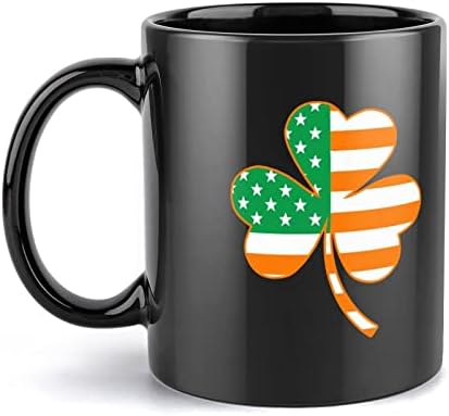 Irlanda American Clover Flag Impressão Caneca de caneca de caneca de caneca Copa de chá de café Cuple