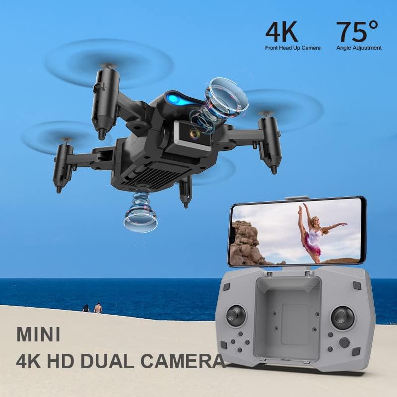 Xunion Drone com Daul 4K HD FPV Câmera Remote Control Toys Gifts Para meninos meninas com altitude Hold sem cabeça One