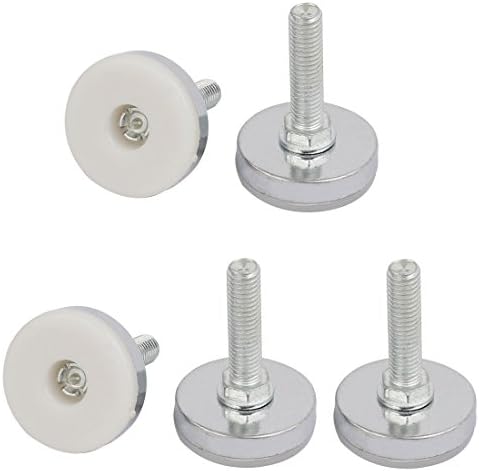 Aexit M10x40mm Hardware doméstico de 43 mm de base de ferro de ferro com base em zinco de zinco de zinco de zinco ajustável 5pcs Modelo: 62AS658QO755