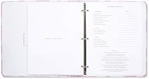 Kate Spade New York Blue Bridal Wedding Planner Binder, Organizador pessoal para noiva com páginas para listas de tarefas,