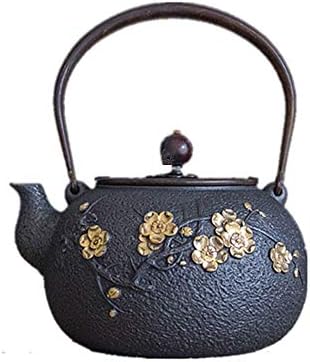 Chaleira de chá de ferro bule de chá moderno panela de chá com alça anti-escalada para chá e adultos soltos 1300 ml