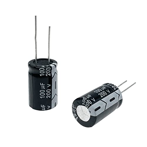 Cermant 10pcs 200v 100UF Capacitor 16x25mm Capacitores eletrolíticos de alumínio para TV, monitor LCD, jogo