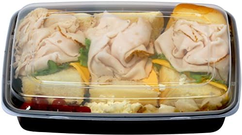 16 Pacote - Simplehouseware 1 Compartimento Alimento Refeição de Refeição de Preparação Caixas de Recipiente de Armazenamento, 28 onças