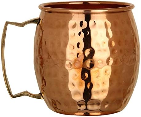 Copper Made Moscow Mule Capes Copo Conjunto de presentes de 8 pc | Canecas de mula martelada de cobre Moscou |